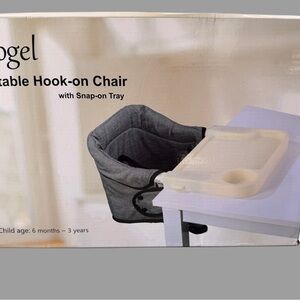 Toogel Portable Hook-On High Chair w/ Snap-On Tray – Travel Baby Seat